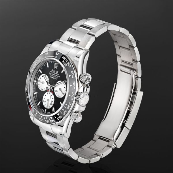 Luxury Swiss Watch | Daytona | Automatic Chronograph | Black Dial | Stainless Steel Case | Oyster Bracelet