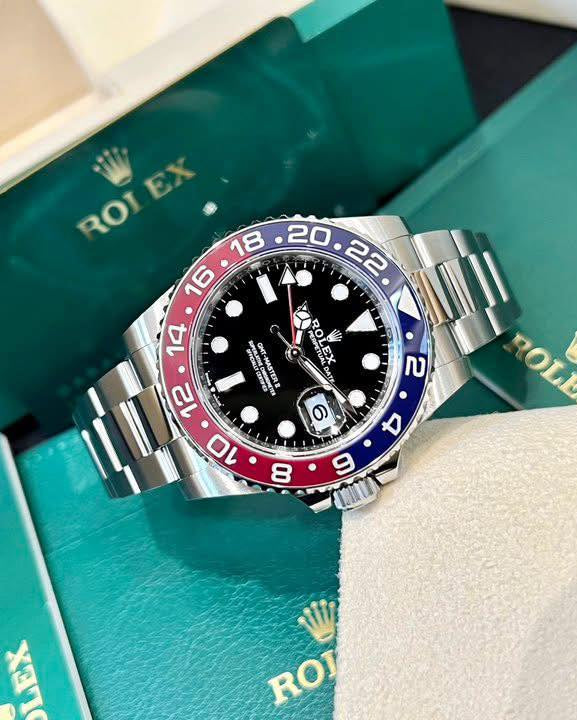 Swiss Luxury Watch | Automatic Watch GMT Pepsi | 904L Stainless Steel Case | Smooth Bezel | A2836 Movement