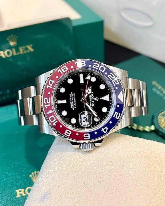 Swiss Luxury Watch | Automatic Watch GMT Pepsi | 904L Stainless Steel Case | Smooth Bezel | A2836 Movement