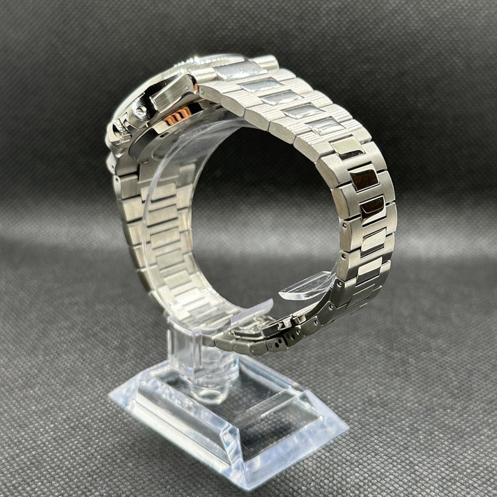 Luxury Automatic Watch | Blue Dial | Stainless Steel Case | Date Display