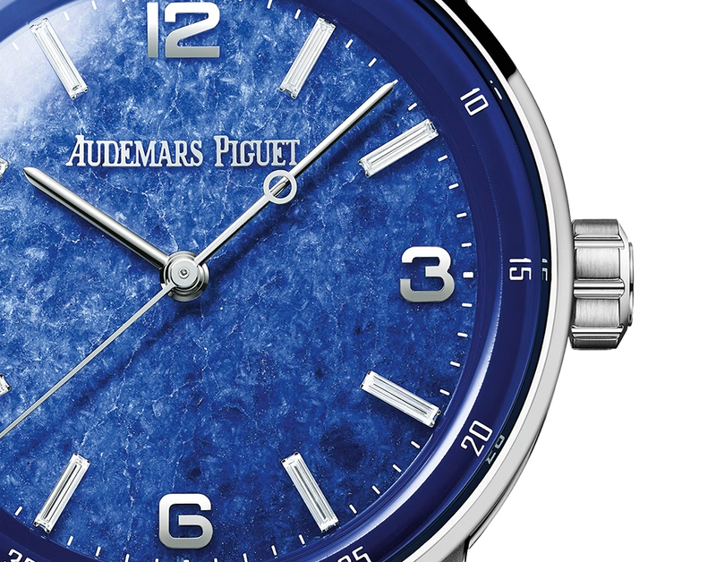 Luxury Swiss-Style Watch | Automatic Movement | Blue Textured Dial | 904L Stainless Steel Case | Leather Strap