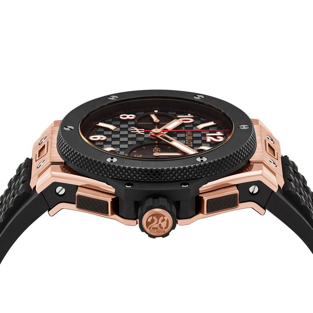 Luxury Swiss-Style Watch | Automatic Chronograph | Black Dial with Tachymeter Bezel | 904L Stainless Steel Case | Rubber Strap