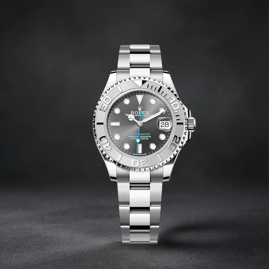 Luxury Swiss Watch | Yacht-Master 40 | Automatic | Grey Dial | Stainless Steel Case | Oyster Bracelet | Rotatable Bezel