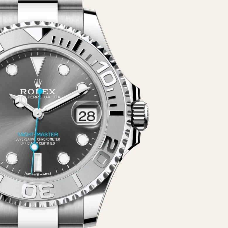 Luxury Swiss Watch | Yacht-Master 40 | Automatic | Grey Dial | Stainless Steel Case | Oyster Bracelet | Rotatable Bezel