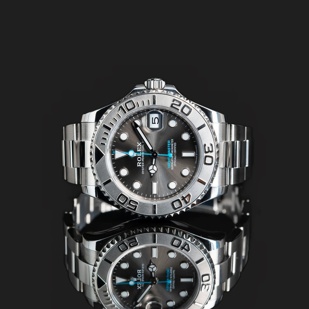 Luxury Swiss Watch | Yacht-Master 40 | Automatic | Grey Dial | Stainless Steel Case | Oyster Bracelet | Rotatable Bezel