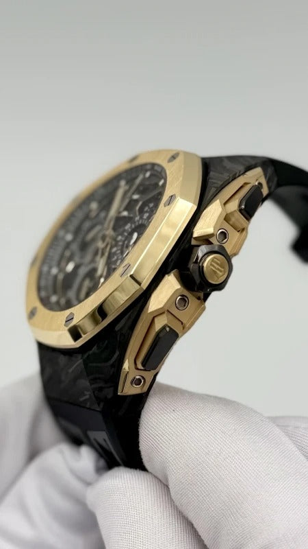 Luxury Swiss Watch | Chronograph | Automatic Movement | Skeleton Dial with Luminous Hour Markers | 904L Stainless Steel Case | Sport Bezel