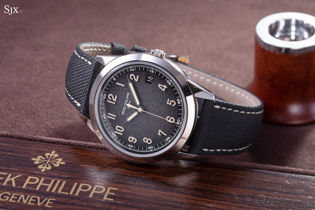 Luxury Swiss Watch | Automatic Movement | Textured Brown Dial | Stainless Steel Case | Black Fabric Strap | Date Display