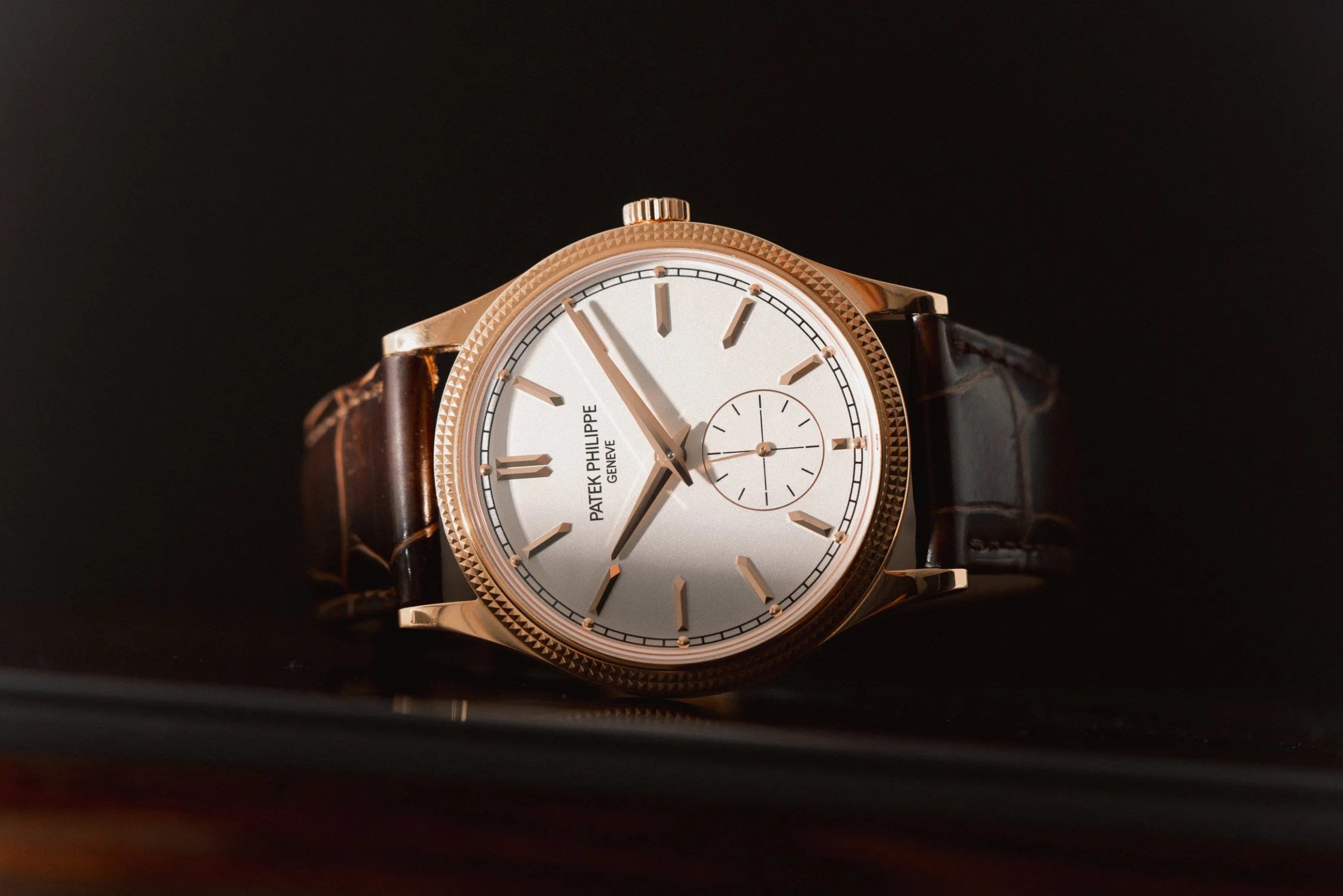 Luxury Swiss Watch | Automatic Movement | White Dial | Stainless Steel Case | Brown Leather Strap | Date Display