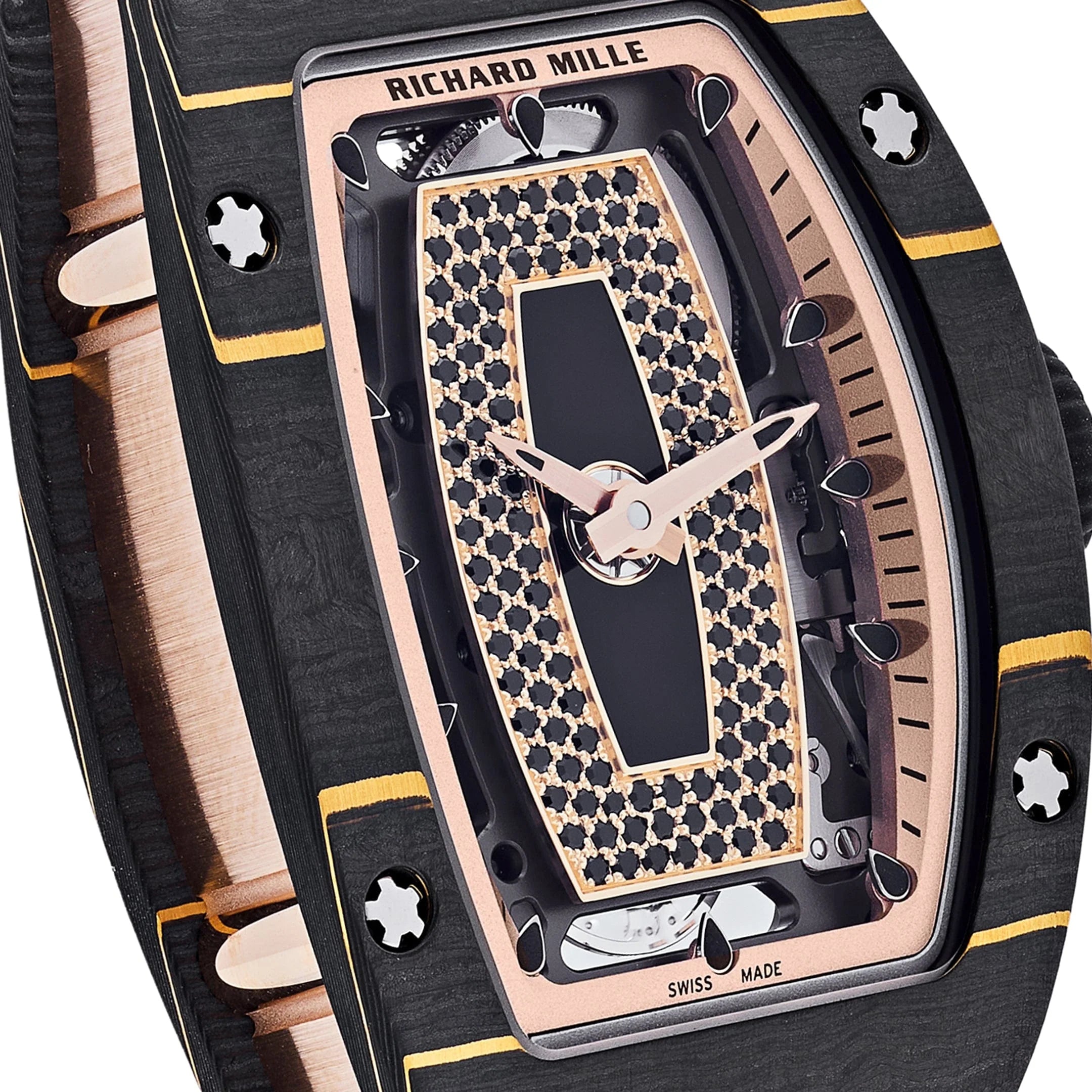 Luxury Automatic Watch | Richard Mille Style | Automatic Movement | Black and Yellow Design