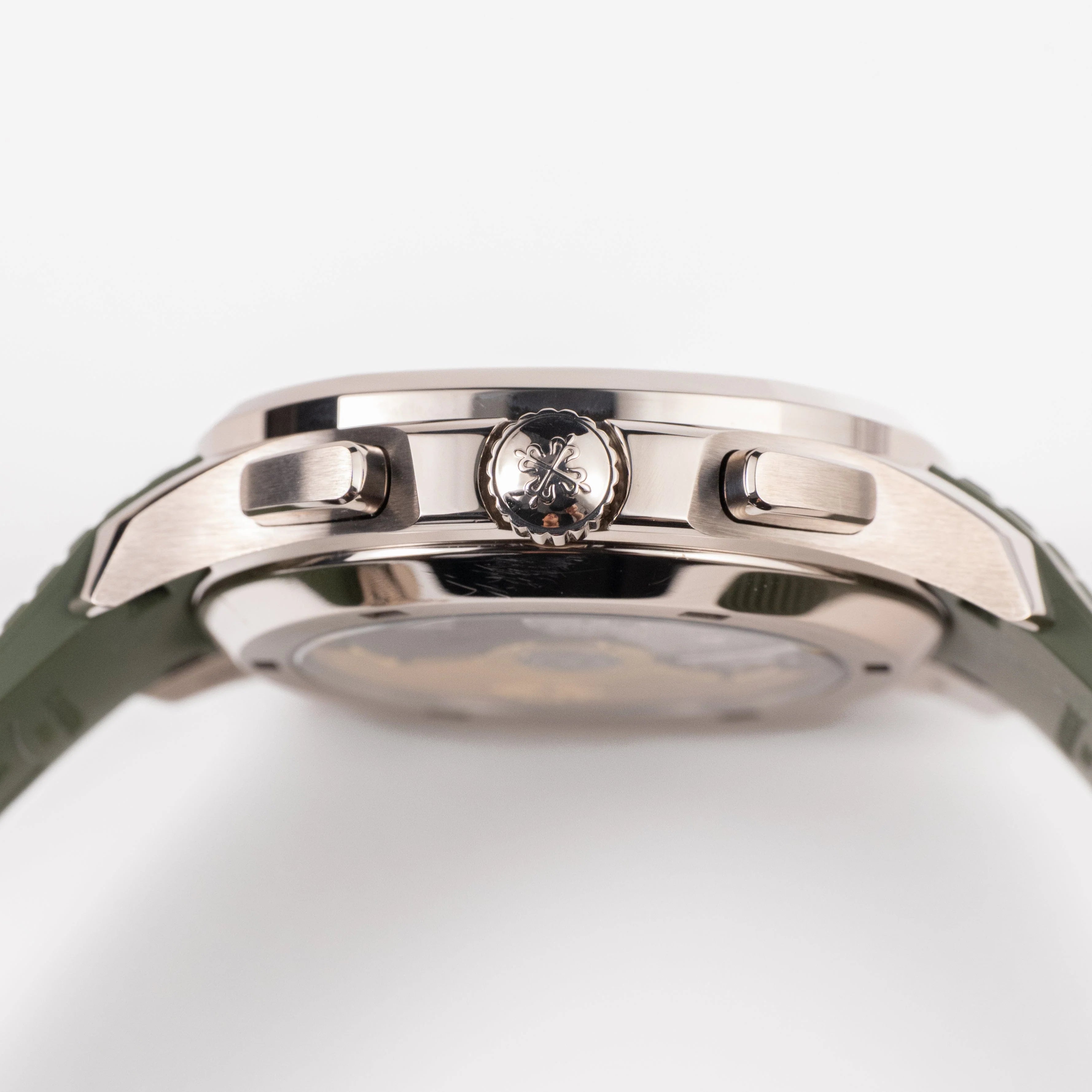 Luxury Swiss Watch | Automatic Movement | Green Dial | Stainless Steel Case | Green Rubber Strap