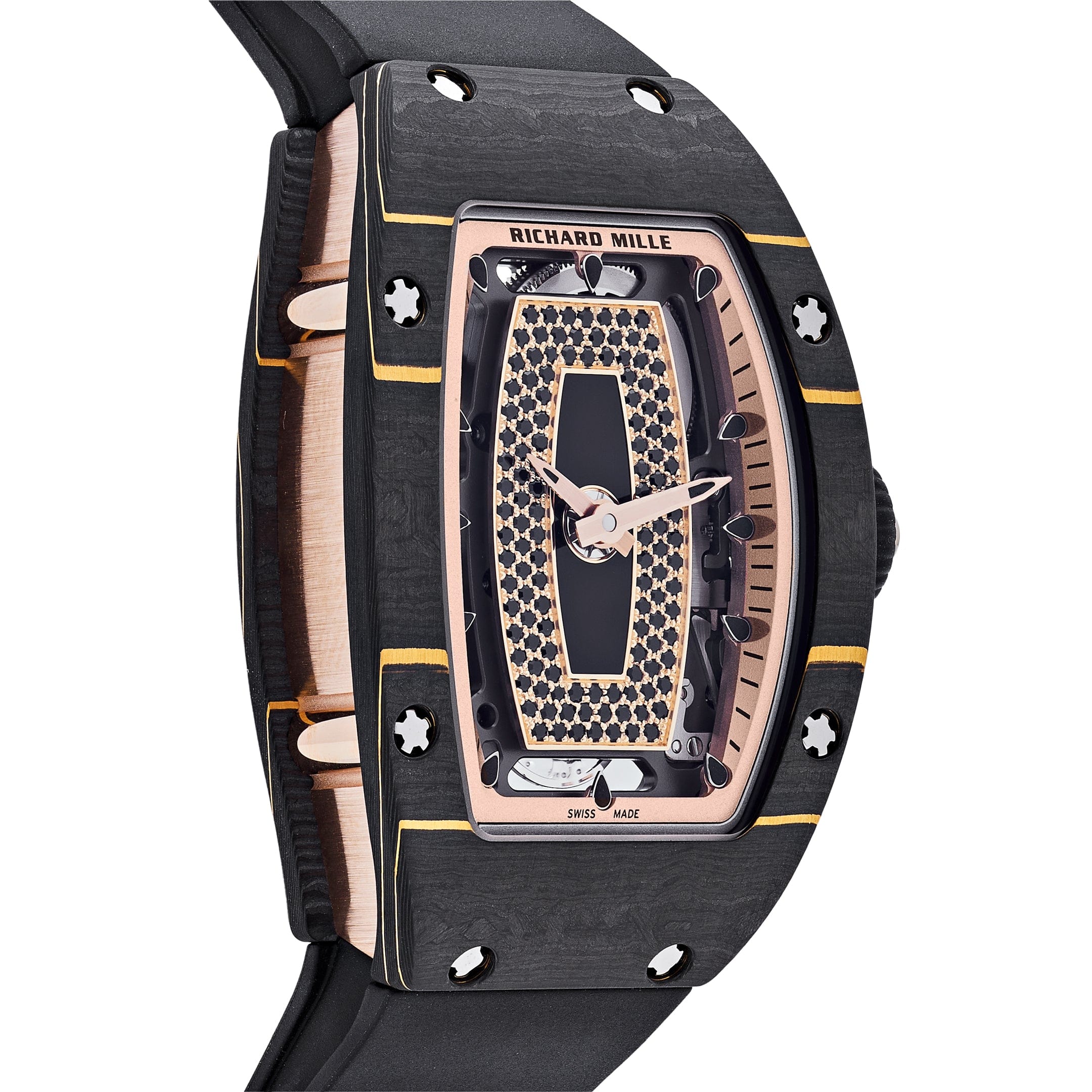Luxury Automatic Watch | Richard Mille Style | Automatic Movement | Black and Yellow Design