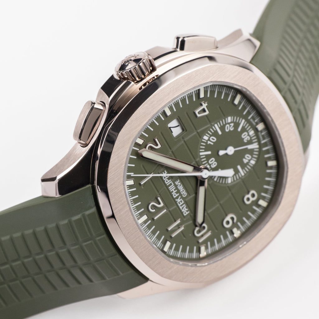 Luxury Swiss Watch | Automatic Movement | Green Dial | Stainless Steel Case | Green Rubber Strap