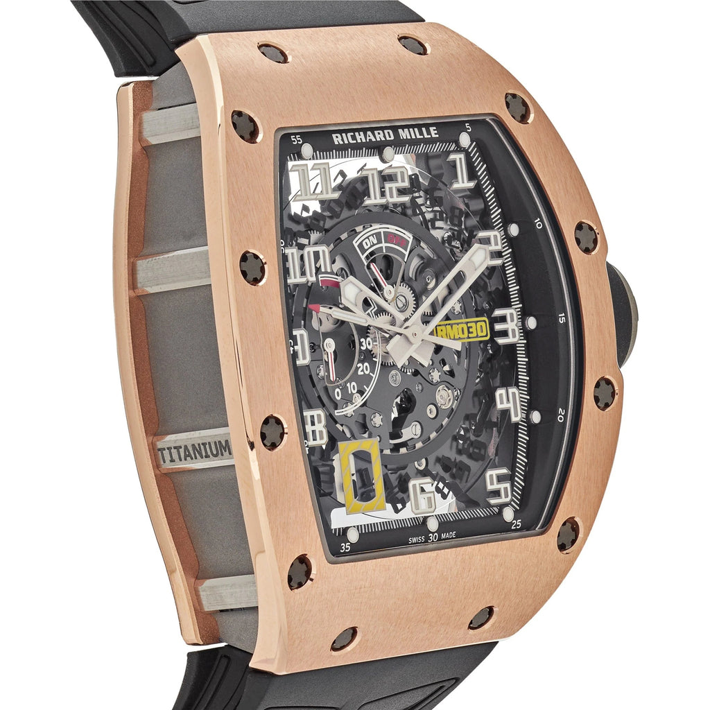 Luxury Swiss-Style Watch | Skeleton Automatic Movement | Stainless Steel Case | Black Rubber Strap | Richard Mille Design