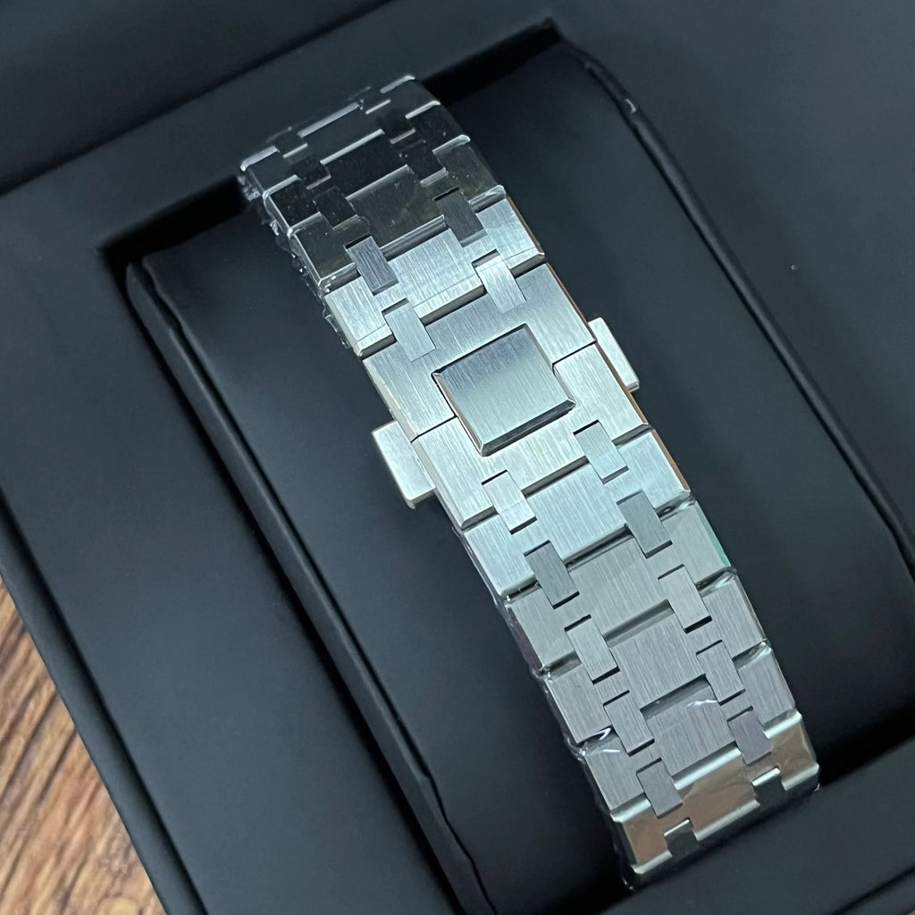 Luxury Japanese Watch | Automatic Skeleton Movement | Black Dial with Exposed Mechanics | Stainless Steel Case & Bracelet