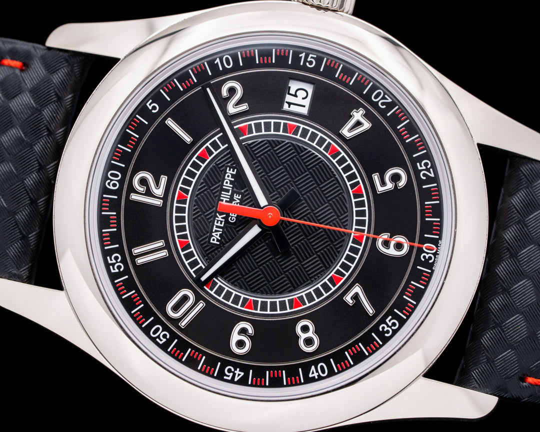 Luxury Swiss Watch | Automatic Movement | Black Textured Dial | Stainless Steel Case | Black Leather Strap | Date Display