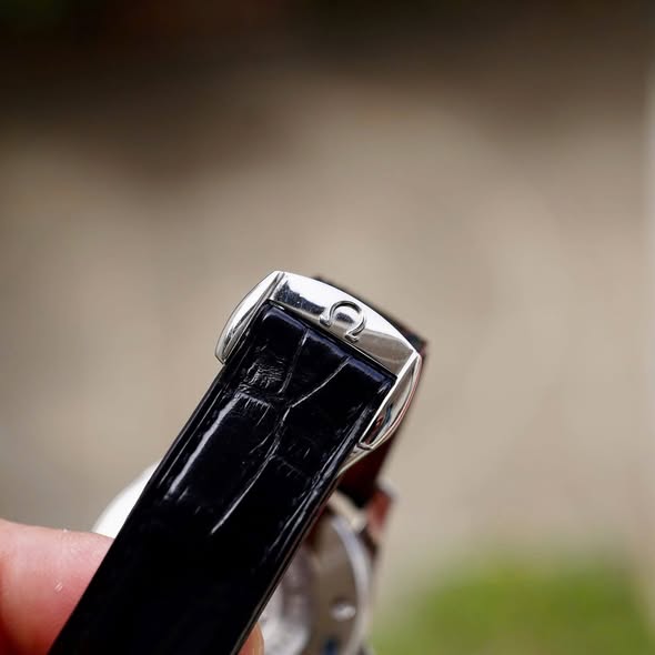 Luxury Swiss-Style Watch | Automatic Movement | Black Dial with Date Window | 904L Stainless Steel Case | Leather Strap