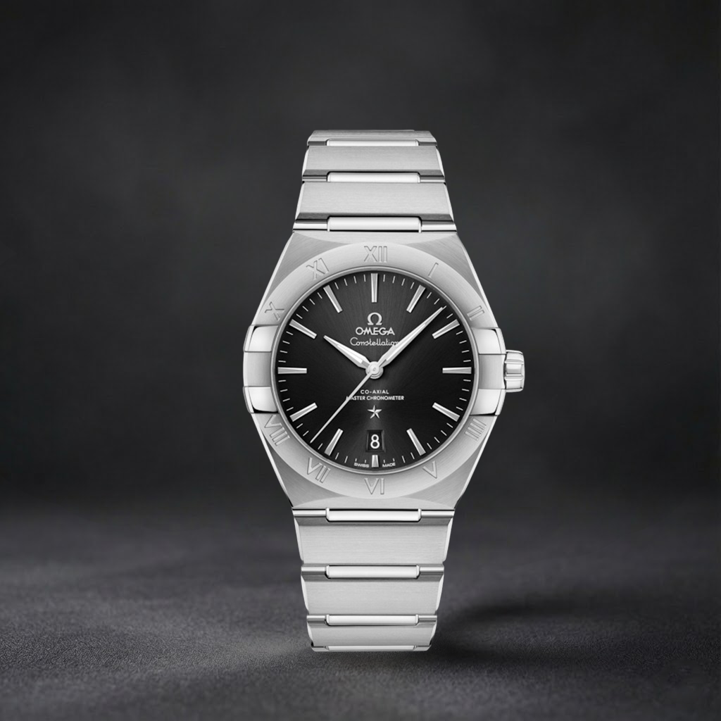 Swiss Luxury Watch | Automatic Watch | Black Dial with Roman Numeral Bezel | Stainless Steel Bracelet