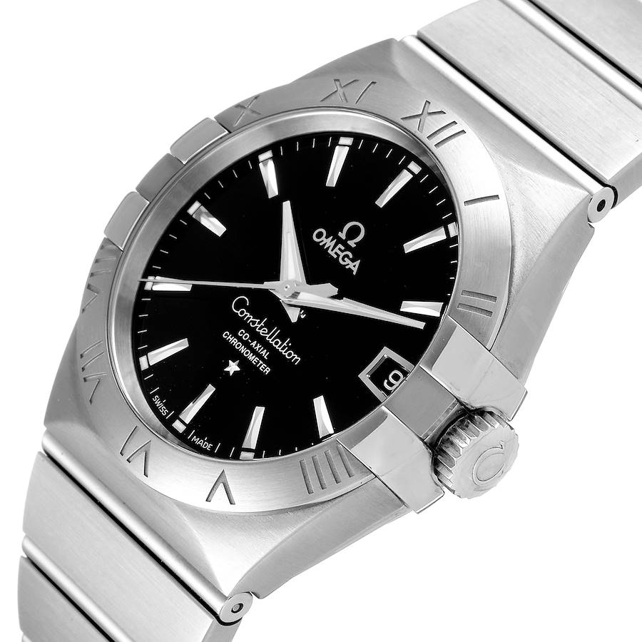 Swiss Luxury Watch | Automatic Watch | Black Dial with Roman Numeral Bezel | Stainless Steel Bracelet