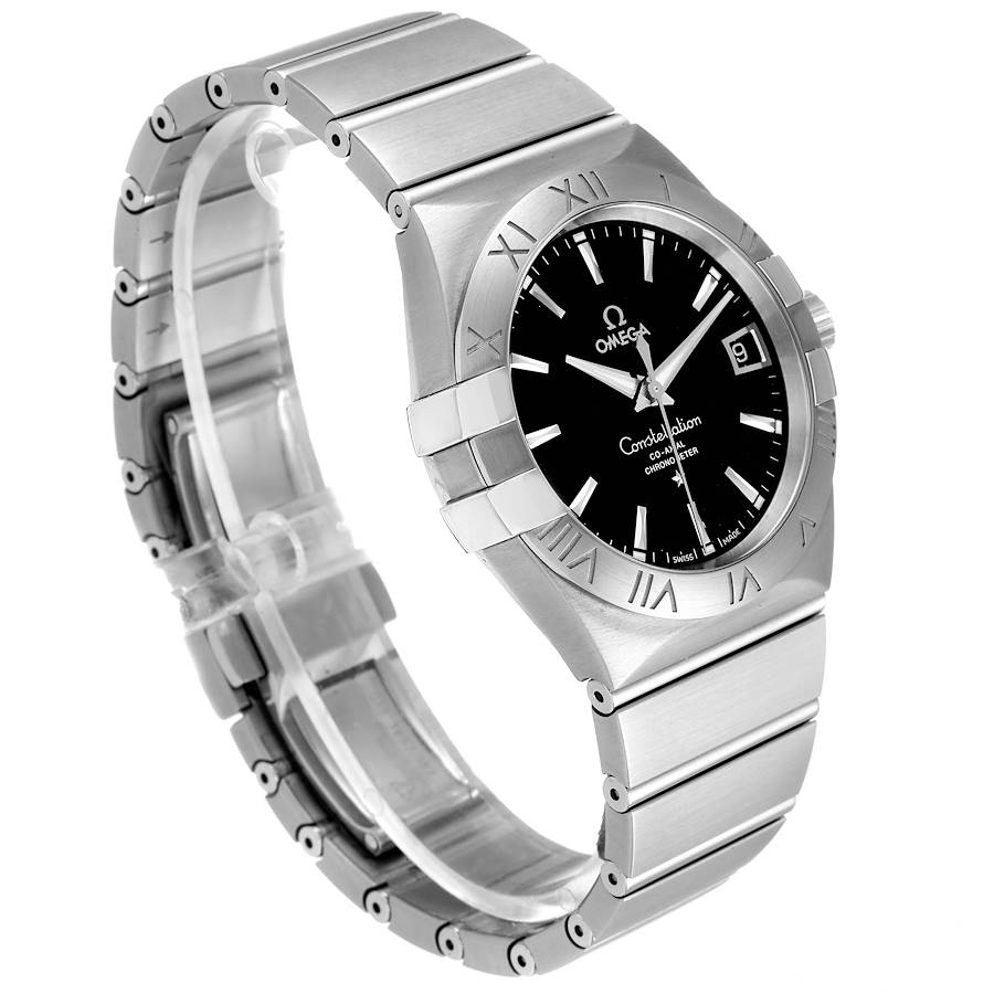Swiss Luxury Watch | Automatic Watch | Black Dial with Roman Numeral Bezel | Stainless Steel Bracelet