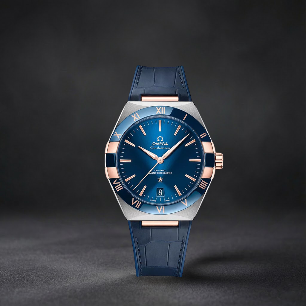 Swiss Luxury Watch | Automatic Watch | Blue Dial | Roman Numeral Bezel | Stainless Steel Bracelet