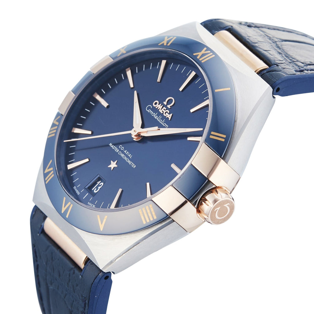 Swiss Luxury Watch | Automatic Watch | Blue Dial | Roman Numeral Bezel | Stainless Steel Bracelet