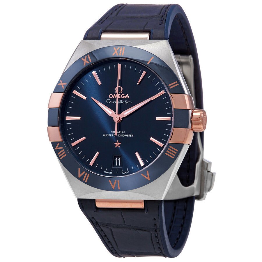 Swiss Luxury Watch | Automatic Watch | Blue Dial | Roman Numeral Bezel | Stainless Steel Bracelet