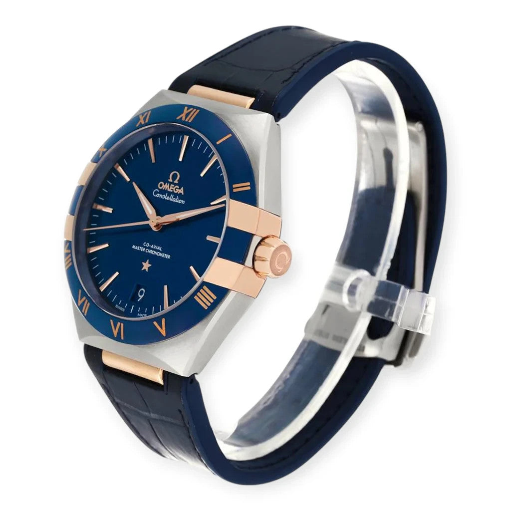 Swiss Luxury Watch | Automatic Watch | Blue Dial | Roman Numeral Bezel | Stainless Steel Bracelet