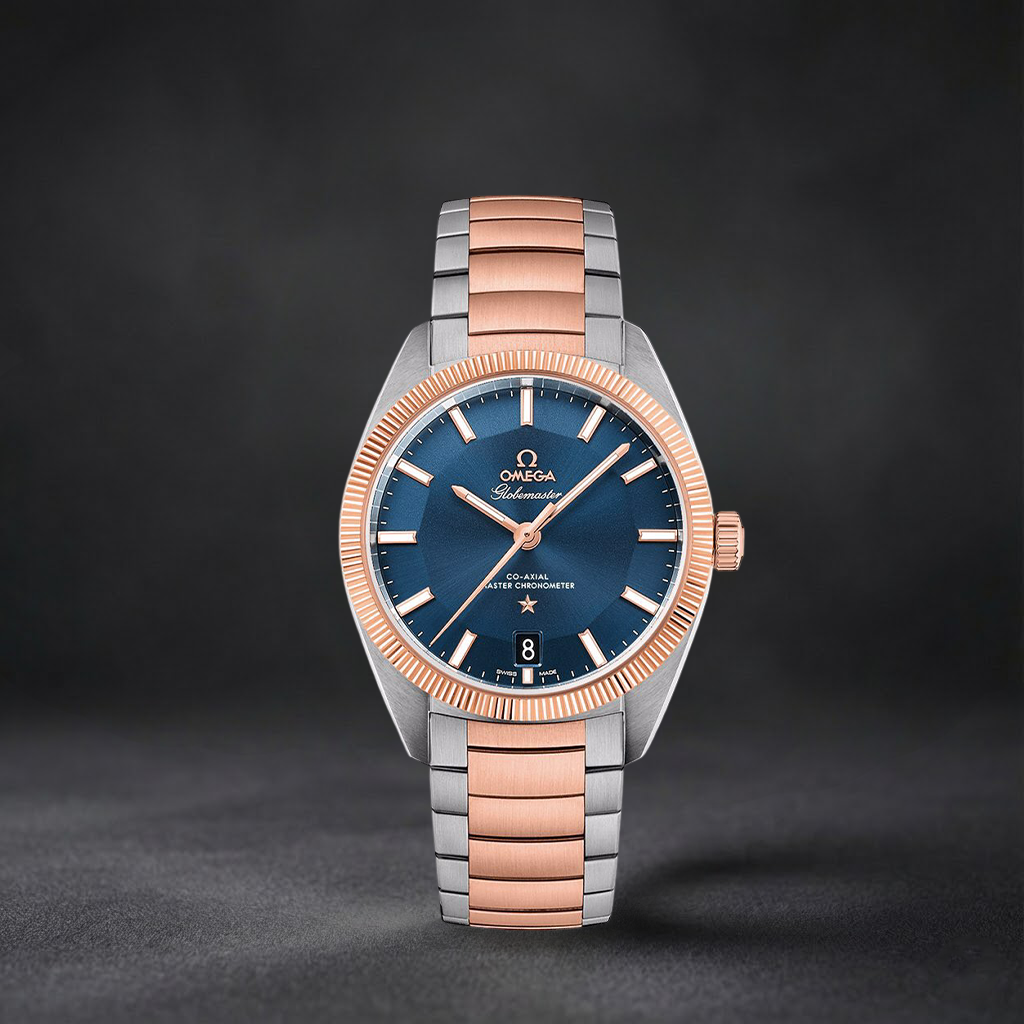 Swiss Luxury Watch | Automatic Watch | Blue Dial | Stainless Steel Bracelet | Fluted Bezel