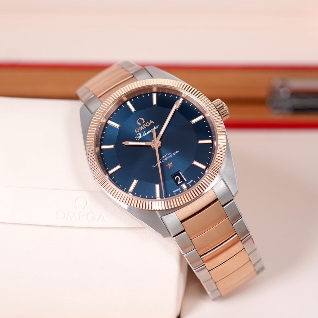Swiss Luxury Watch | Automatic Watch | Blue Dial | Stainless Steel Bracelet | Fluted Bezel