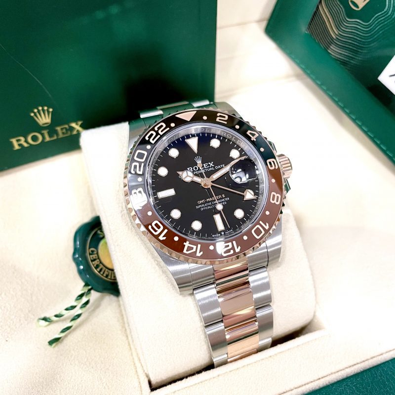 Luxury Swiss Watch | GMT-Master II 126711CHNR | Automatic GMT | Black & Brown Dial | 904L Stainless Steel Bracelet