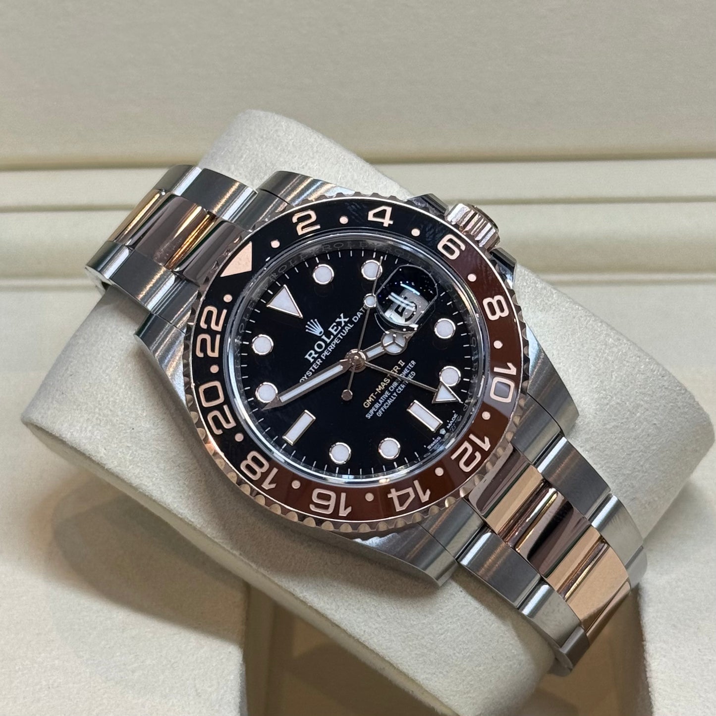 Luxury Swiss Watch | GMT-Master II 126711CHNR | Automatic GMT | Black & Brown Dial | 904L Stainless Steel Bracelet