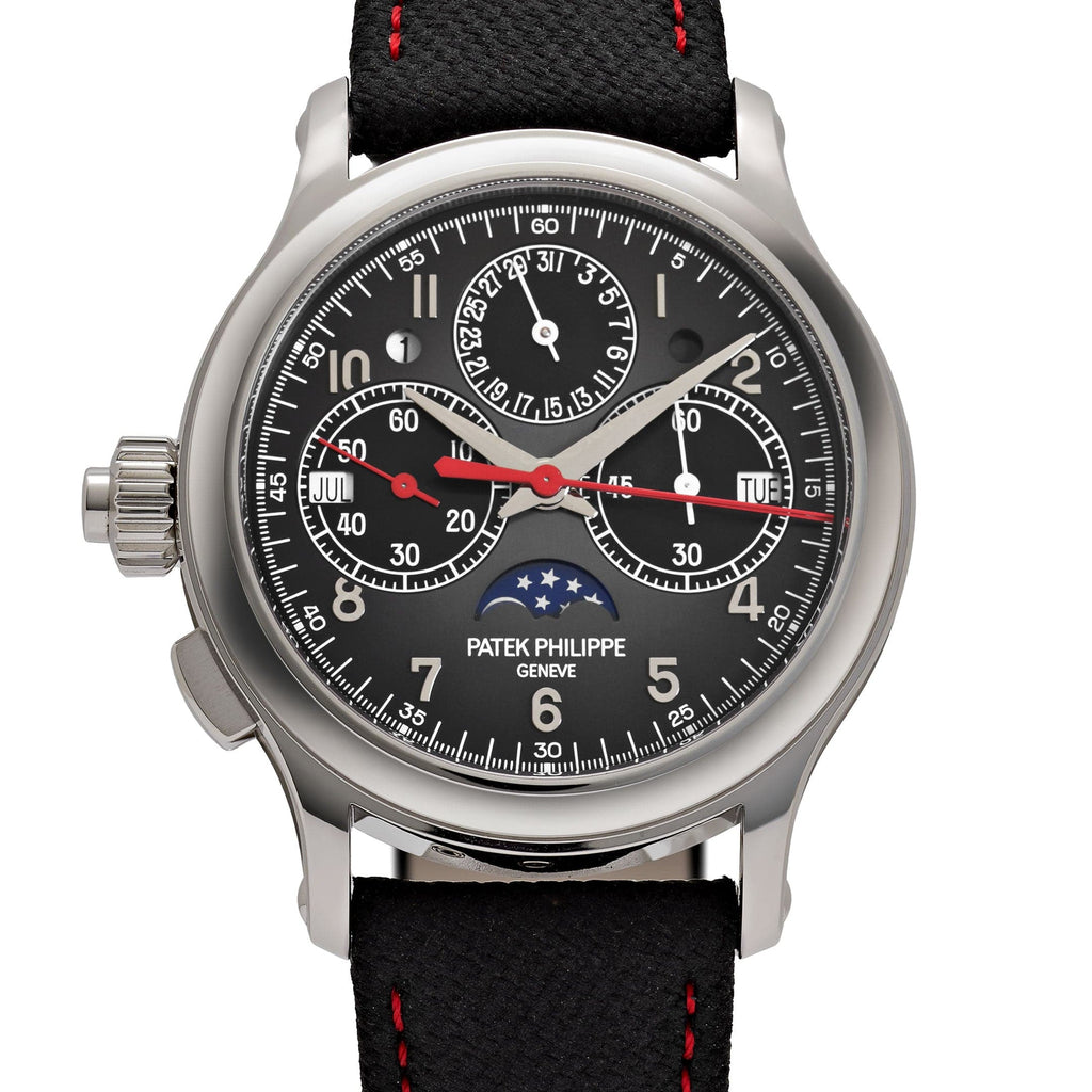 Luxury Swiss Style Watch | Automatic Chronograph | Black Dial | Stainless Steel Case | Black Sport Strap