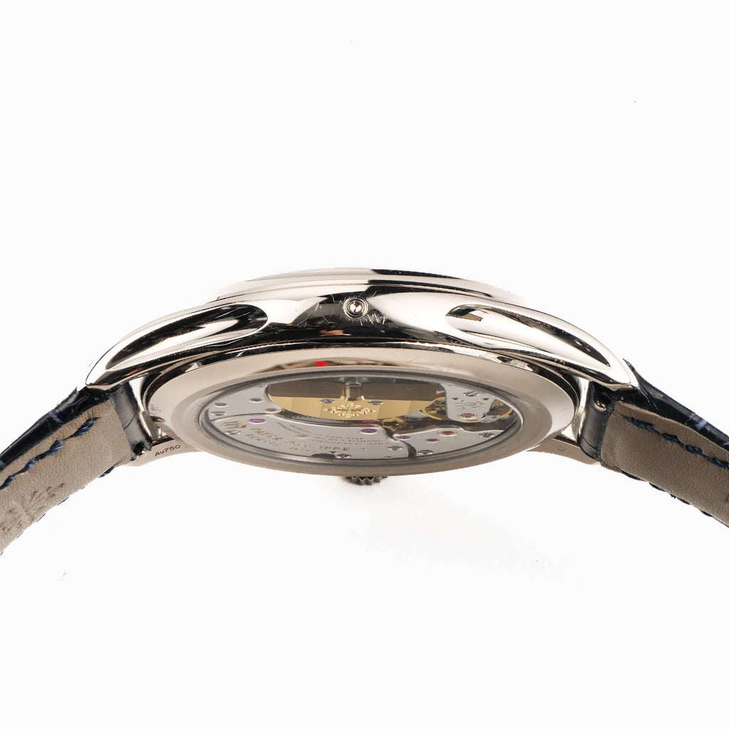 Luxury Swiss Style Watch | Automatic Chronograph | Blue Dial | Stainless Steel Case | Blue Leather Strap