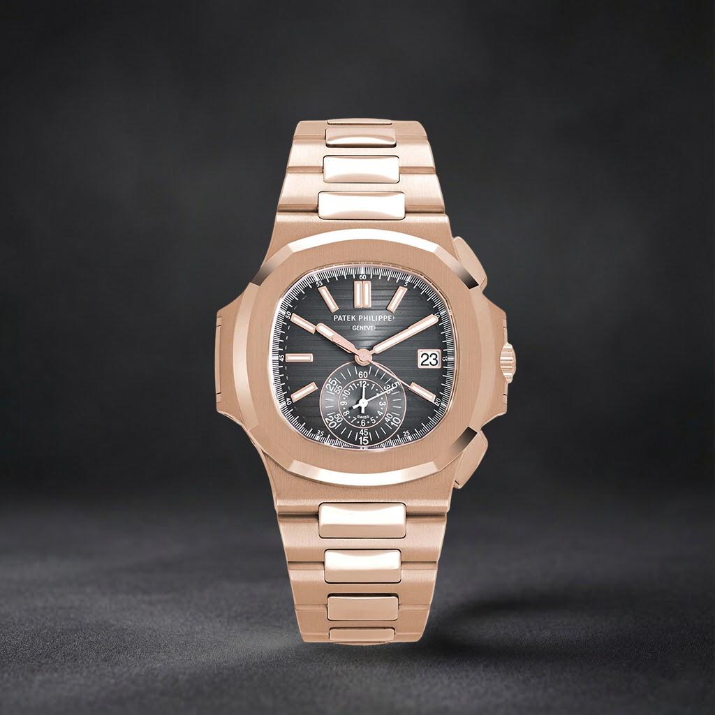 Luxury Swiss Watch | Black Dial | Yellow Stainless Steel Bracelet | Yellow Stainless Steel Case | Date Display