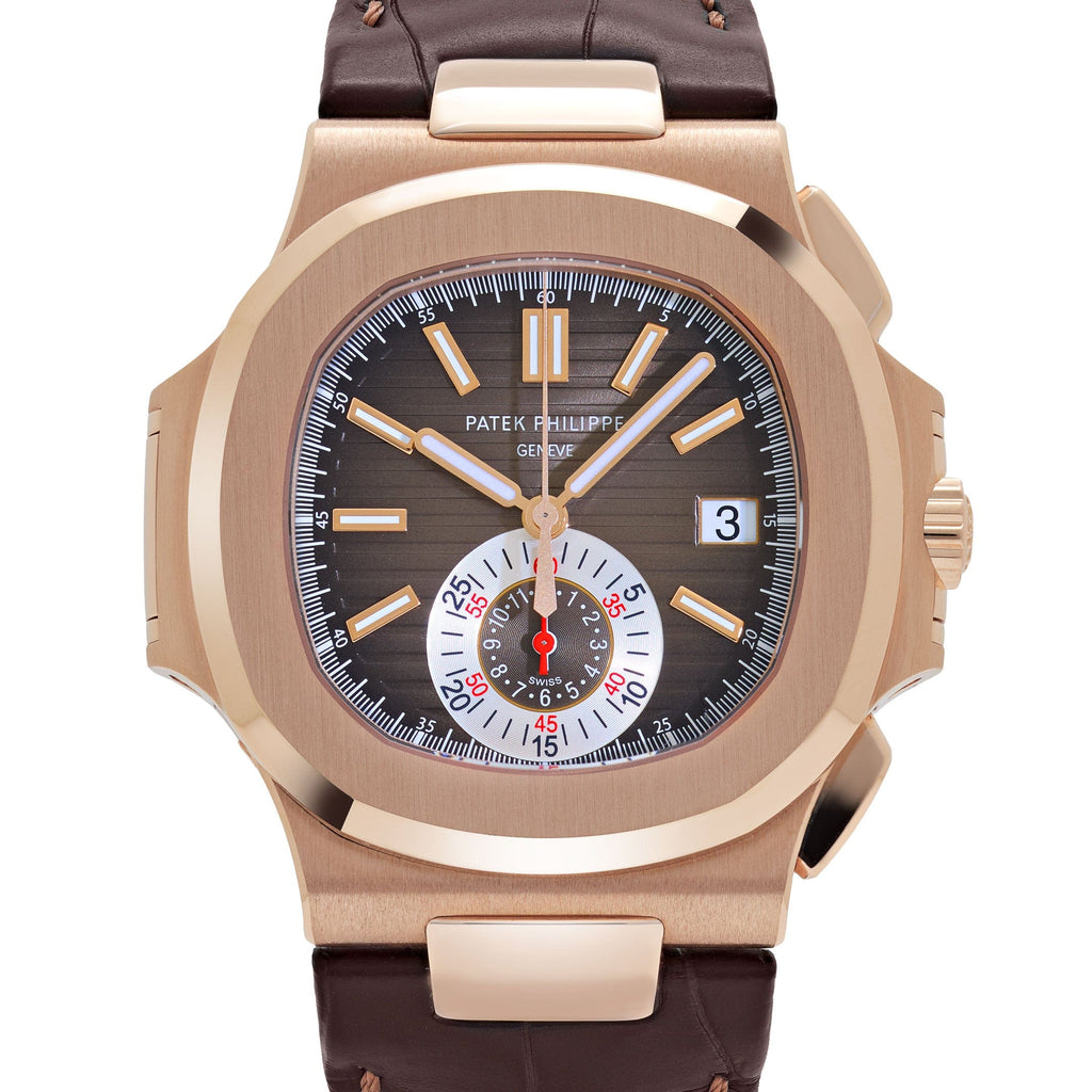 Luxury Swiss Watch | Black Dial | Stainless Steel Case | Brown Leather Strap | Date Display