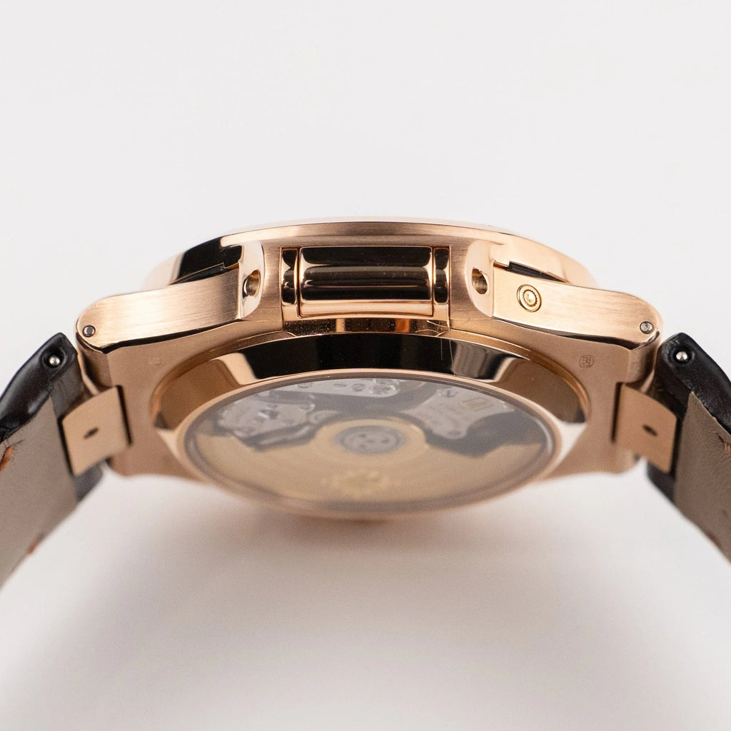 Luxury Swiss Watch | Black Dial | Stainless Steel Case | Brown Leather Strap | Date Display