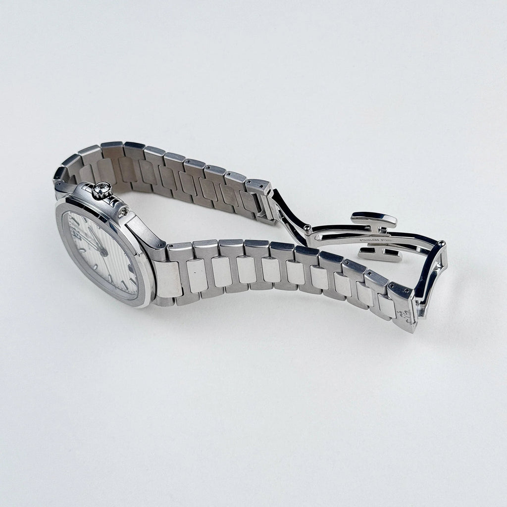 Luxury Swiss Watch | White Dial | Stainless Steel Case | Stainless Steel Bracelet | Date Display