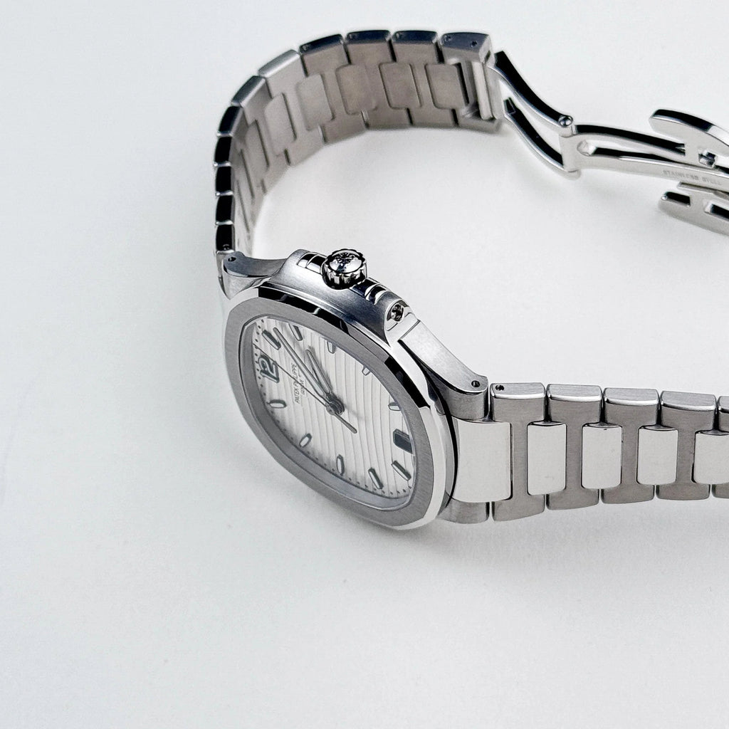 Luxury Swiss Watch | White Dial | Stainless Steel Case | Stainless Steel Bracelet | Date Display