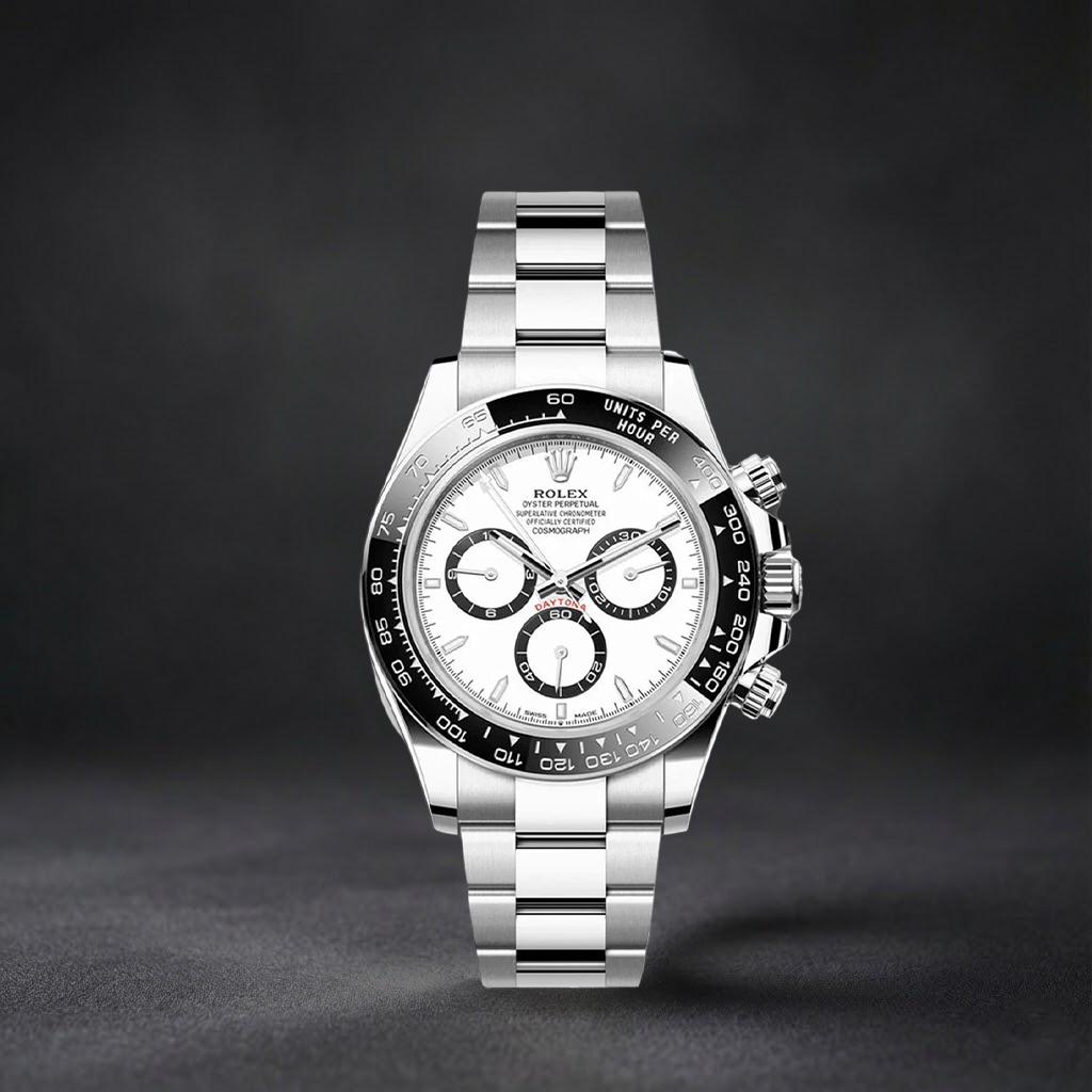Luxury Swiss Watch | Daytona 126500LN | Automatic Chronograph | White Dial Panda | 904L Stainless Steel Bracelet