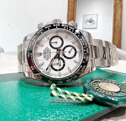 Luxury Swiss Watch | Daytona 126500LN | Automatic Chronograph | White Dial Panda | 904L Stainless Steel Bracelet
