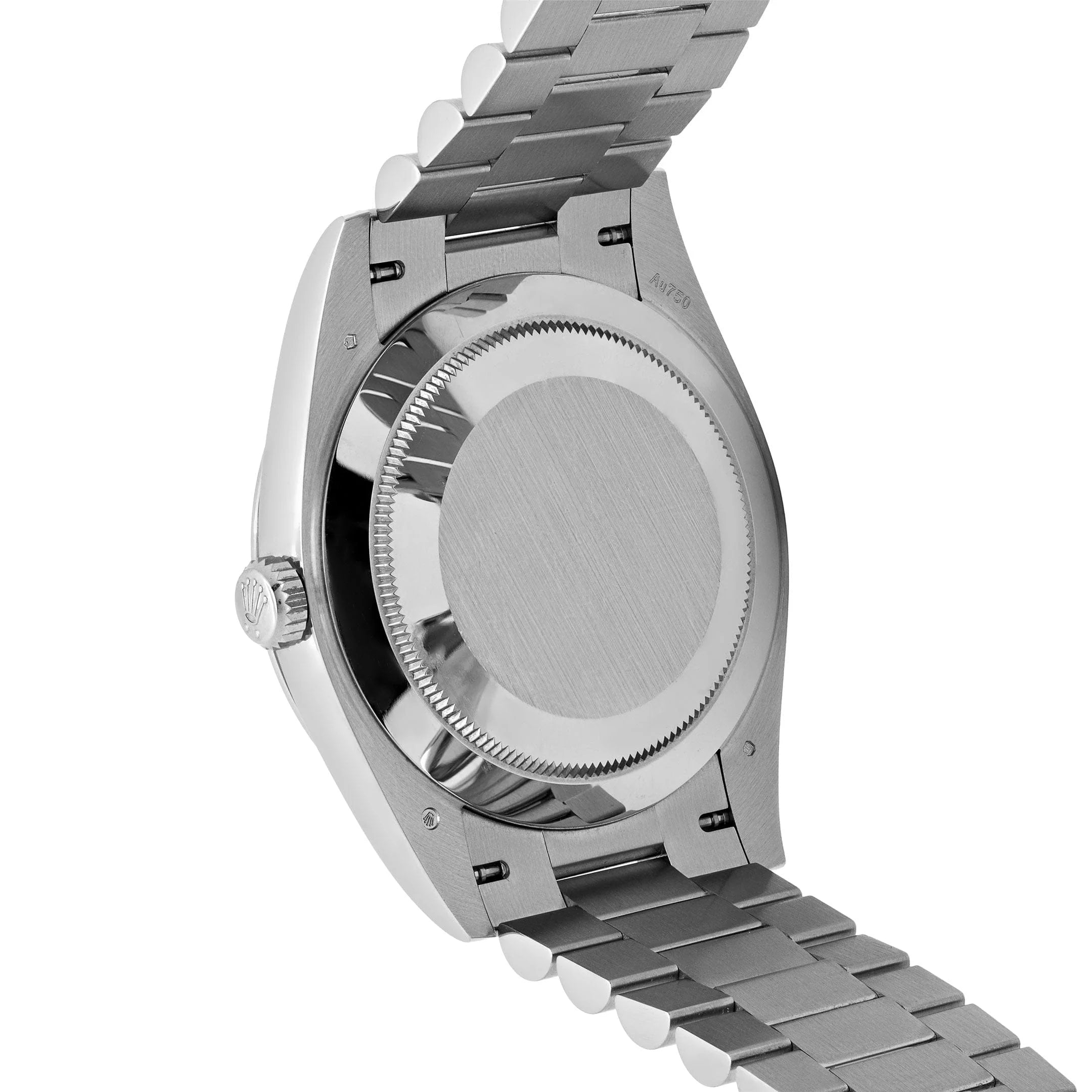 Luxury Swiss-Style Watch | Automatic Movement | Blue Sunburst Dial with Roman Numerals | Day-Date Display | Fluted Stainless Steel Case
