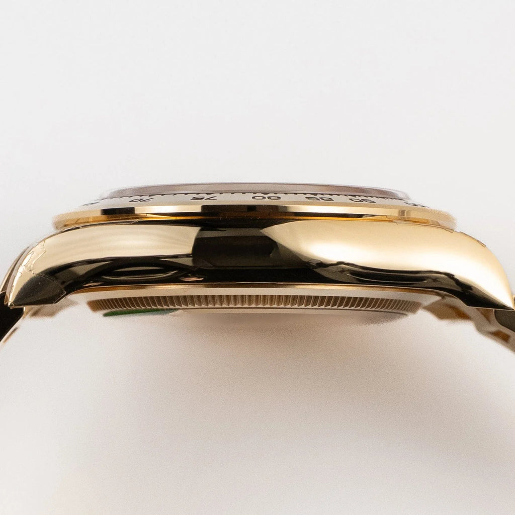 Luxury Swiss Watch | Automatic Movement | Green Sunburst Dial with Gold Subdials | Stainless Steel Case