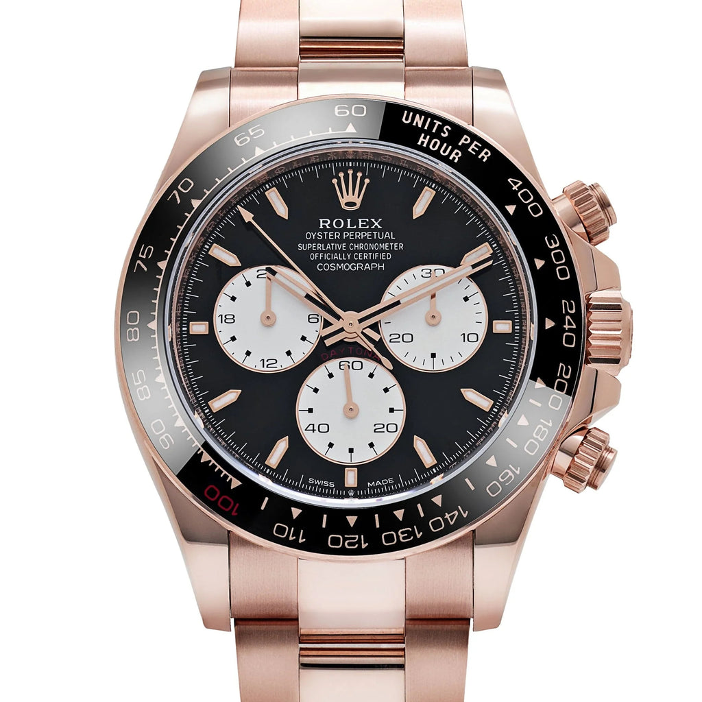 Luxury Swiss Watch | Automatic Movement | Black Dial with White Subdials | Stainless Steel Case & Bracelet