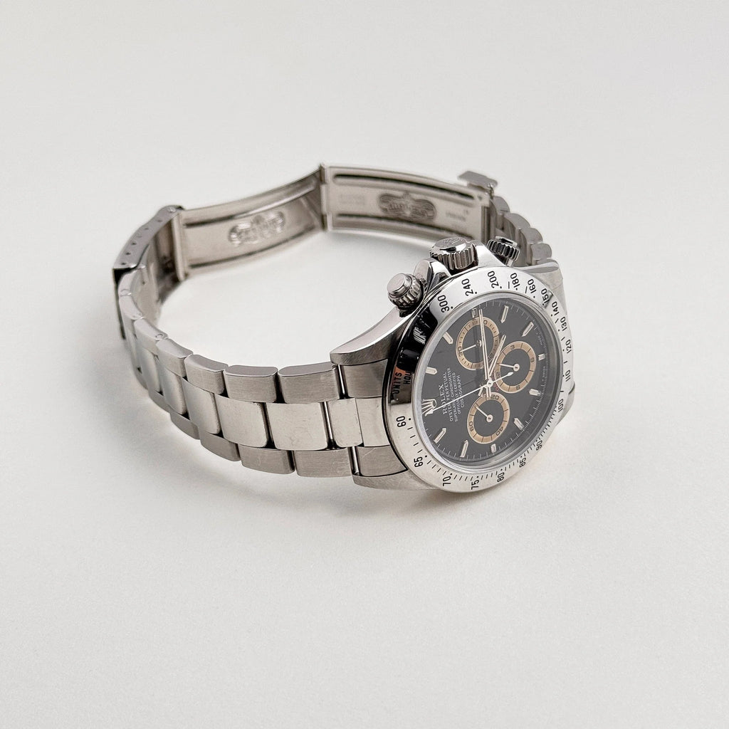 Luxury Swiss Watch | Automatic Movement | Black Dial | Tachymeter Bezel | Stainless Steel Case