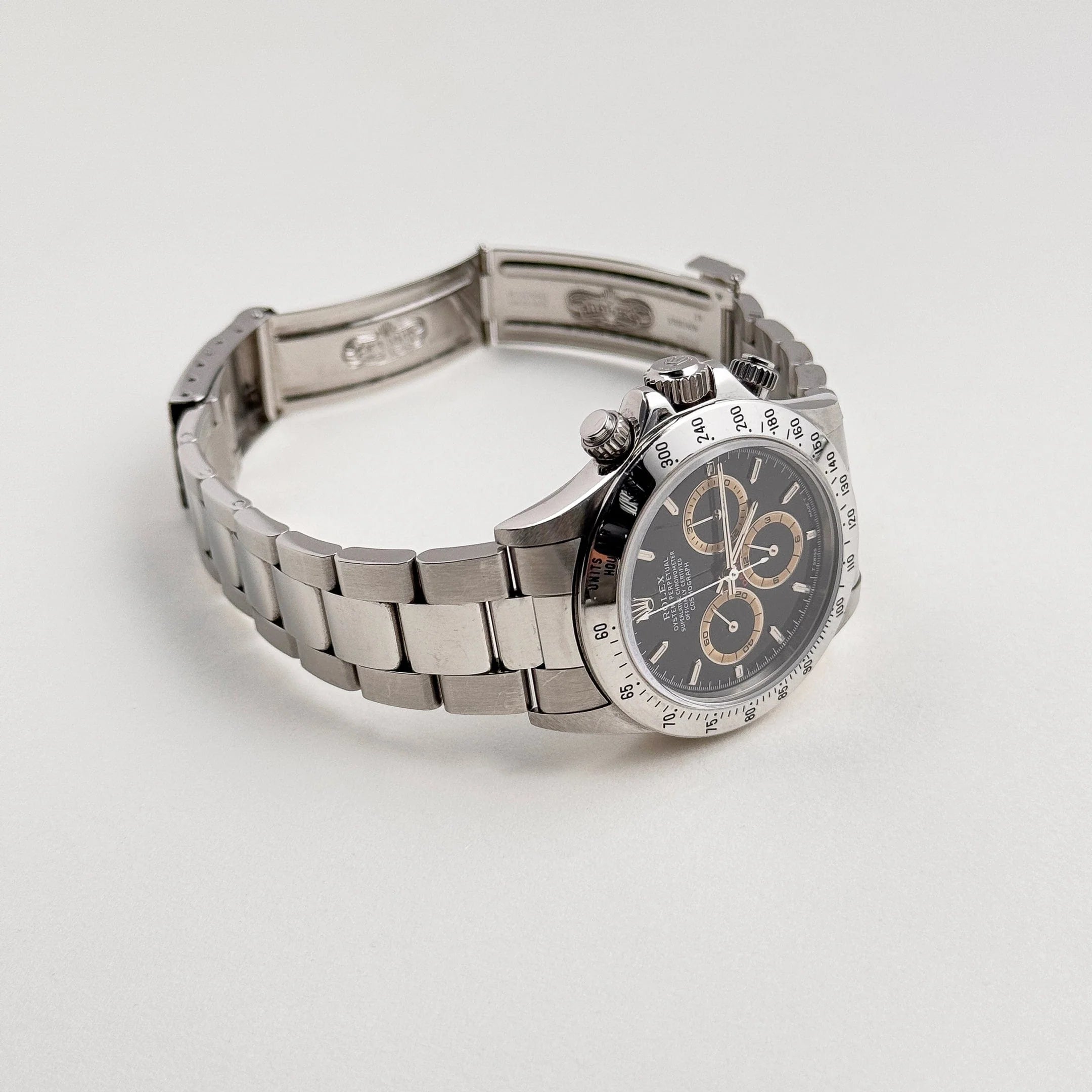 Luxury Swiss Watch | Automatic Movement | Black Dial | Tachymeter Bezel | Stainless Steel Case