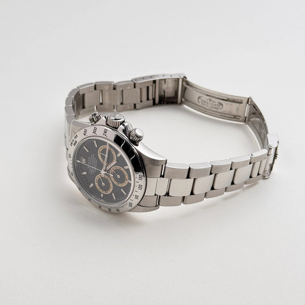 Luxury Swiss Watch | Automatic Movement | Black Dial | Tachymeter Bezel | Stainless Steel Case