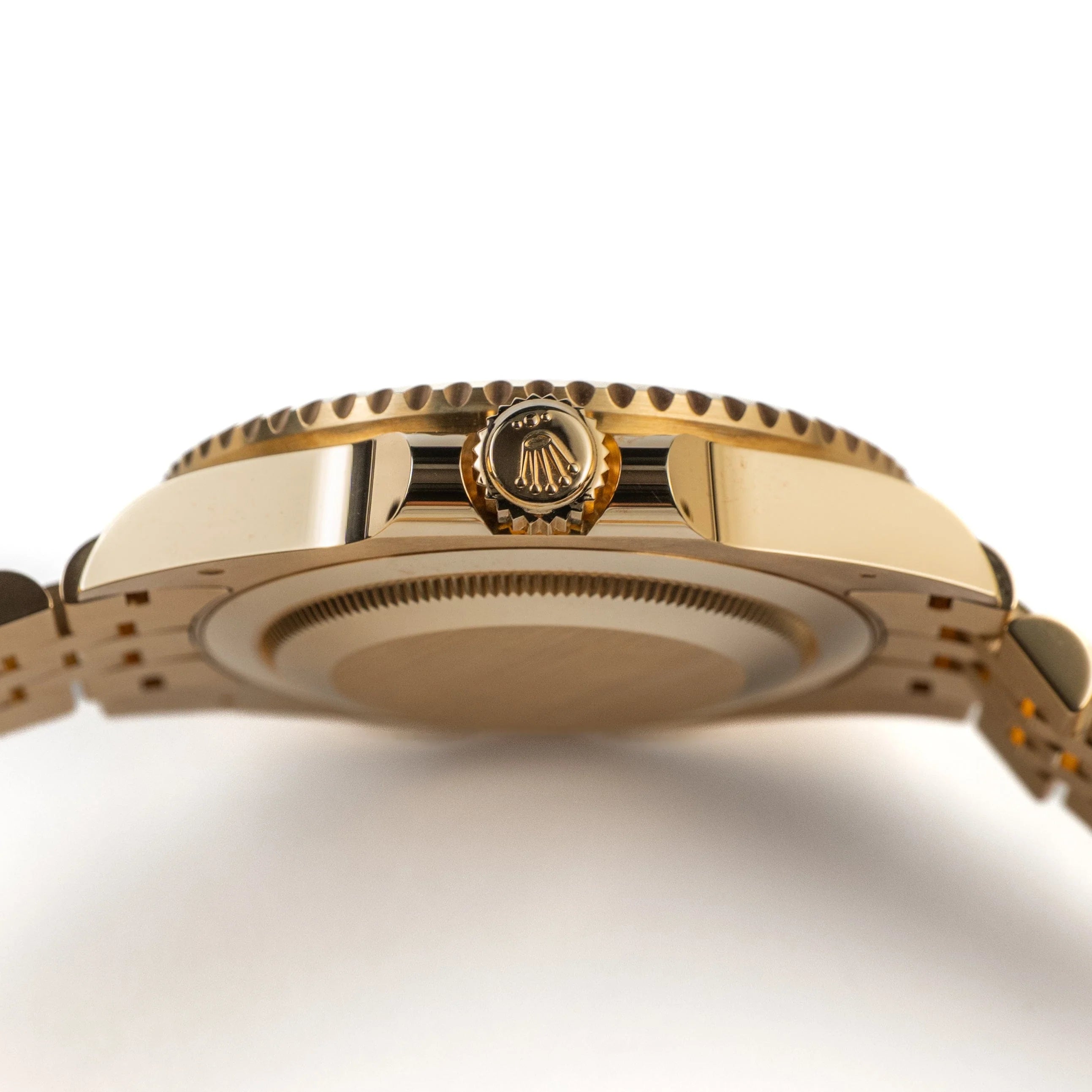 Luxury Swiss-Style Watch | GMT Automatic Movement | Stainless Steel Case | Black Dial with Black & Gold GMT Bezel