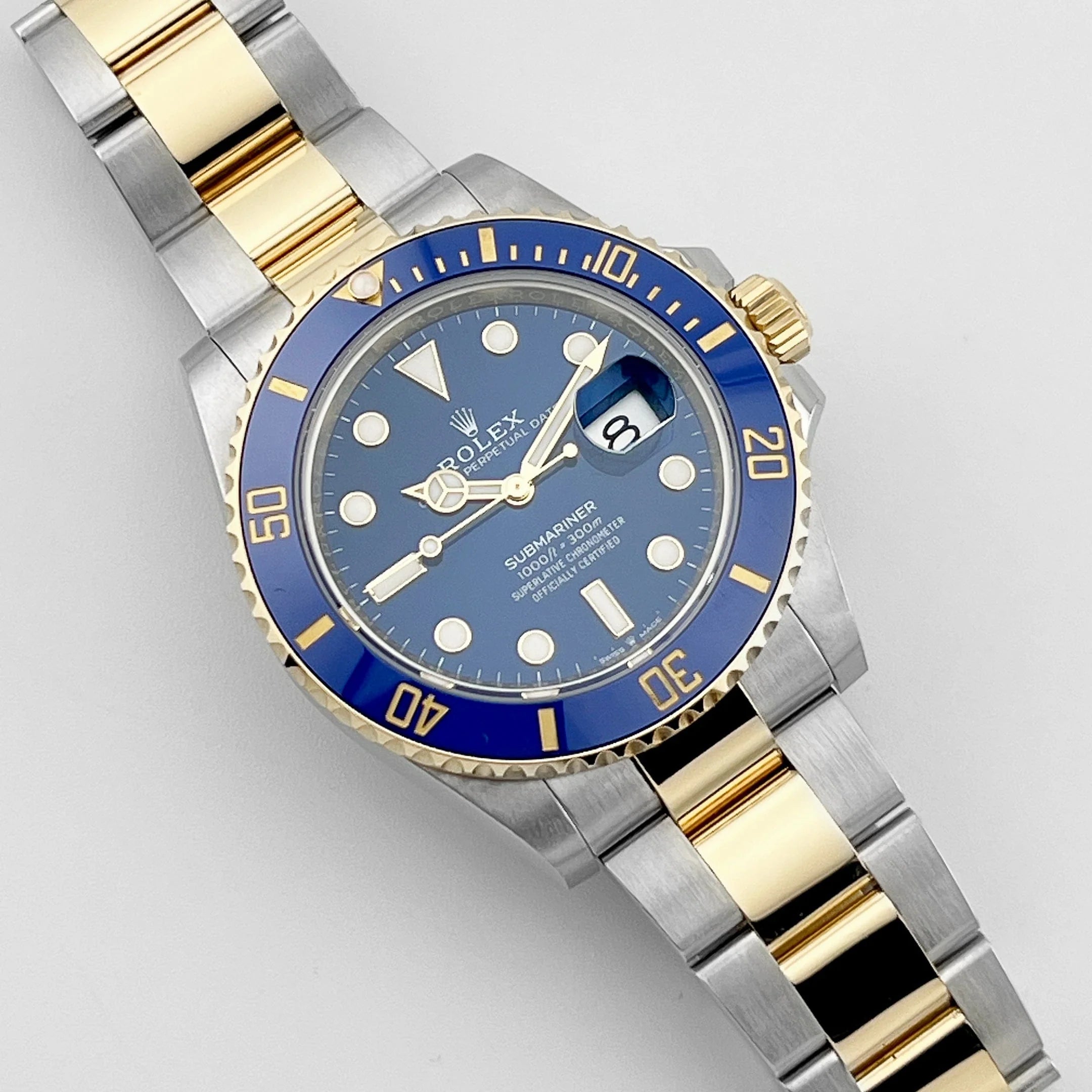 Luxury Swiss Watch | Automatic Movement | Blue Sunburst Dial | Luminous Hour Markers | Stainless Steel Bracelet