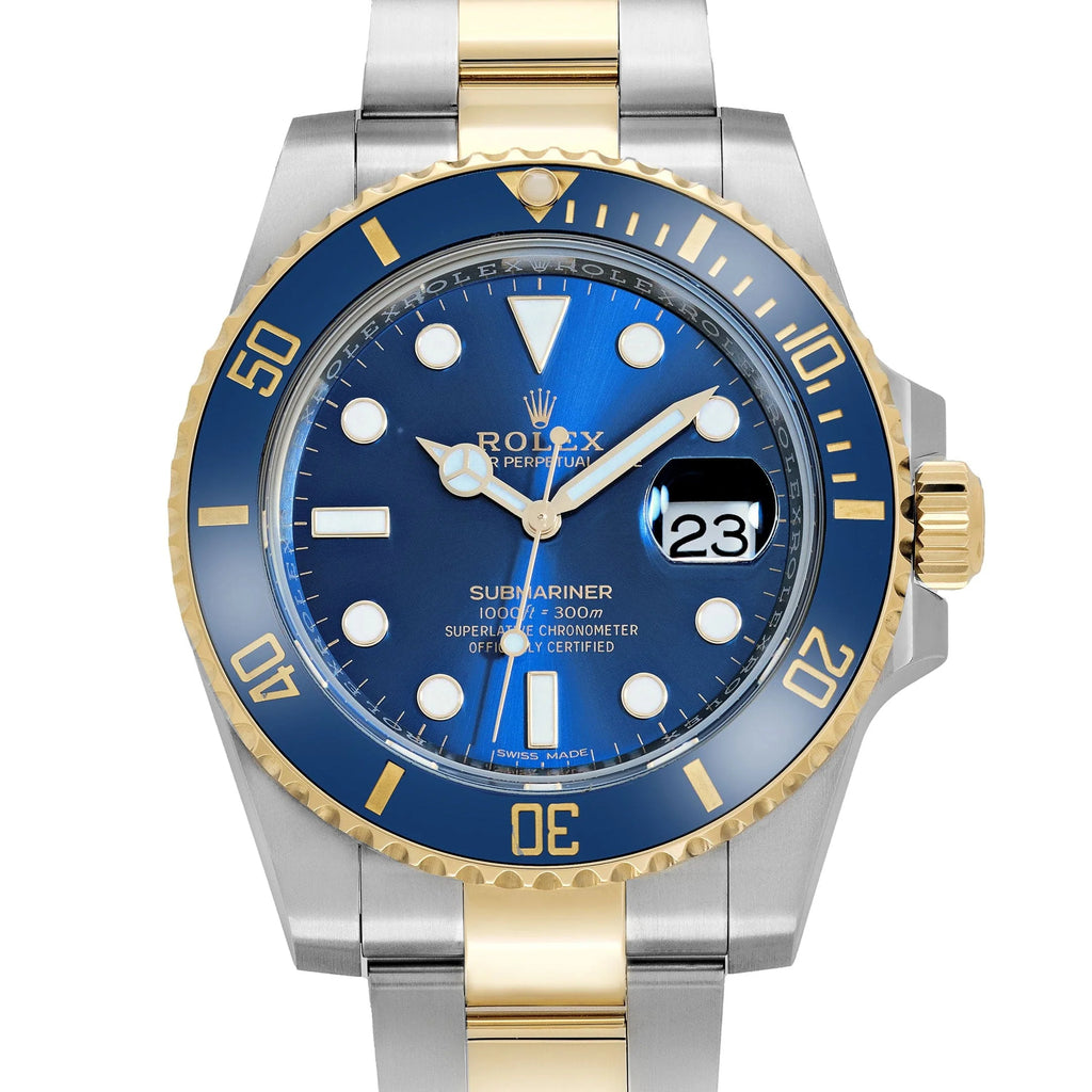 Luxury Swiss Watch | Automatic Movement | Blue Sunburst Dial | Luminous Hour Markers | Stainless Steel Bracelet