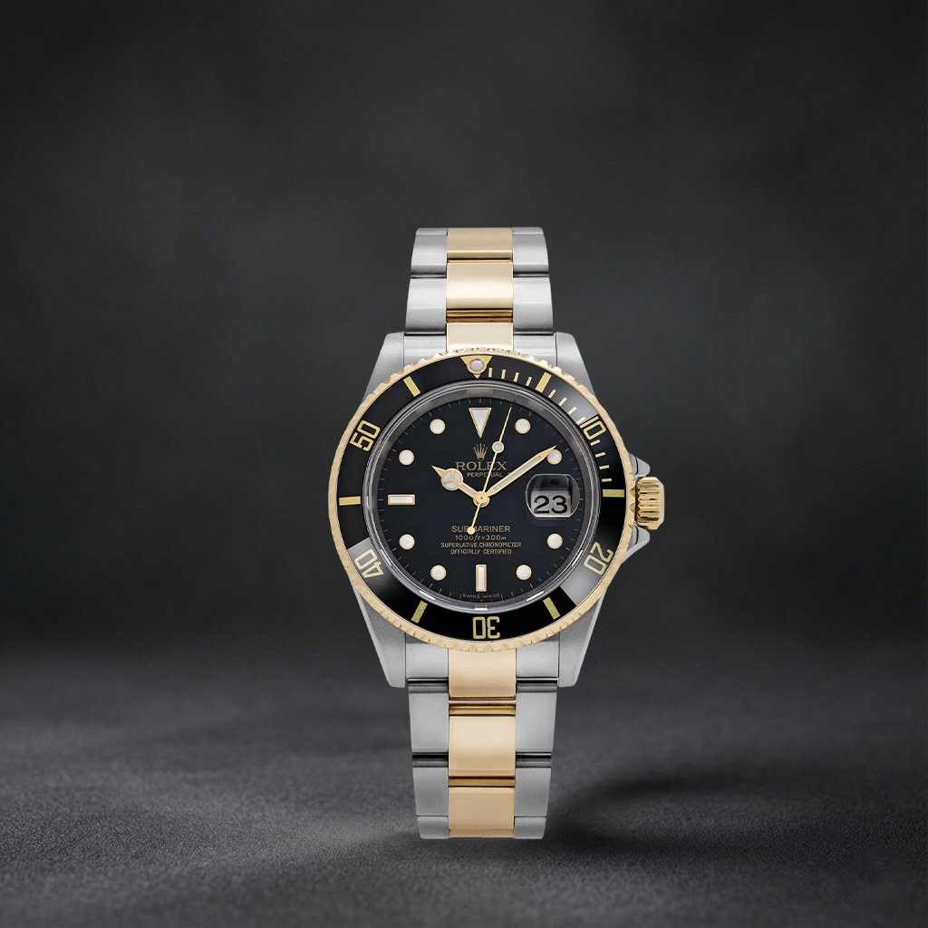 Luxury Swiss Watch | Automatic Movement | Black Dial | Luminous Hour Markers | Date Display | Stainless Steel Bracelet